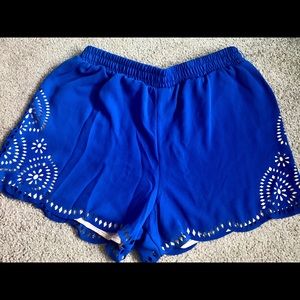BRAND NEW blue lace shorts!